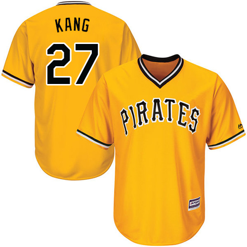 Pirates #27 Jung-ho Kang Gold Cool Base Stitched Youth MLB Jersey